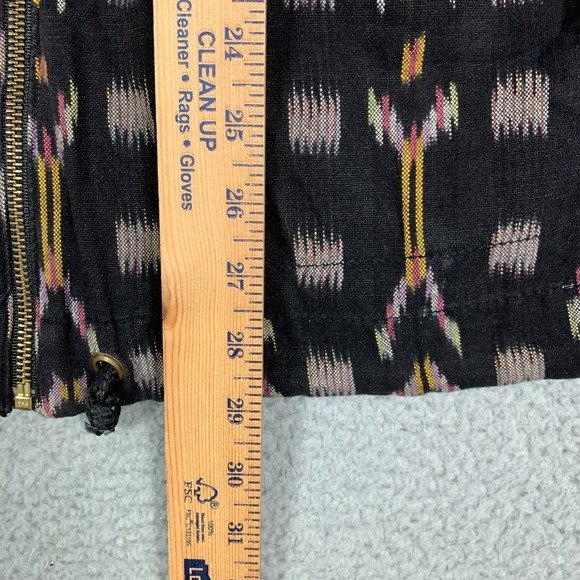 Free People The Ikat Jacket Women's XS Black Hooded Unlined Oversized Fit Parka - Picture 8 of 9